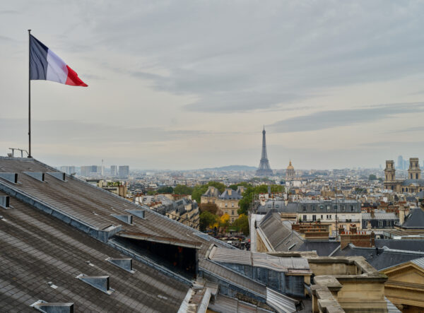 Rooftops of Paris with the Eiffel Tower in the Scenery