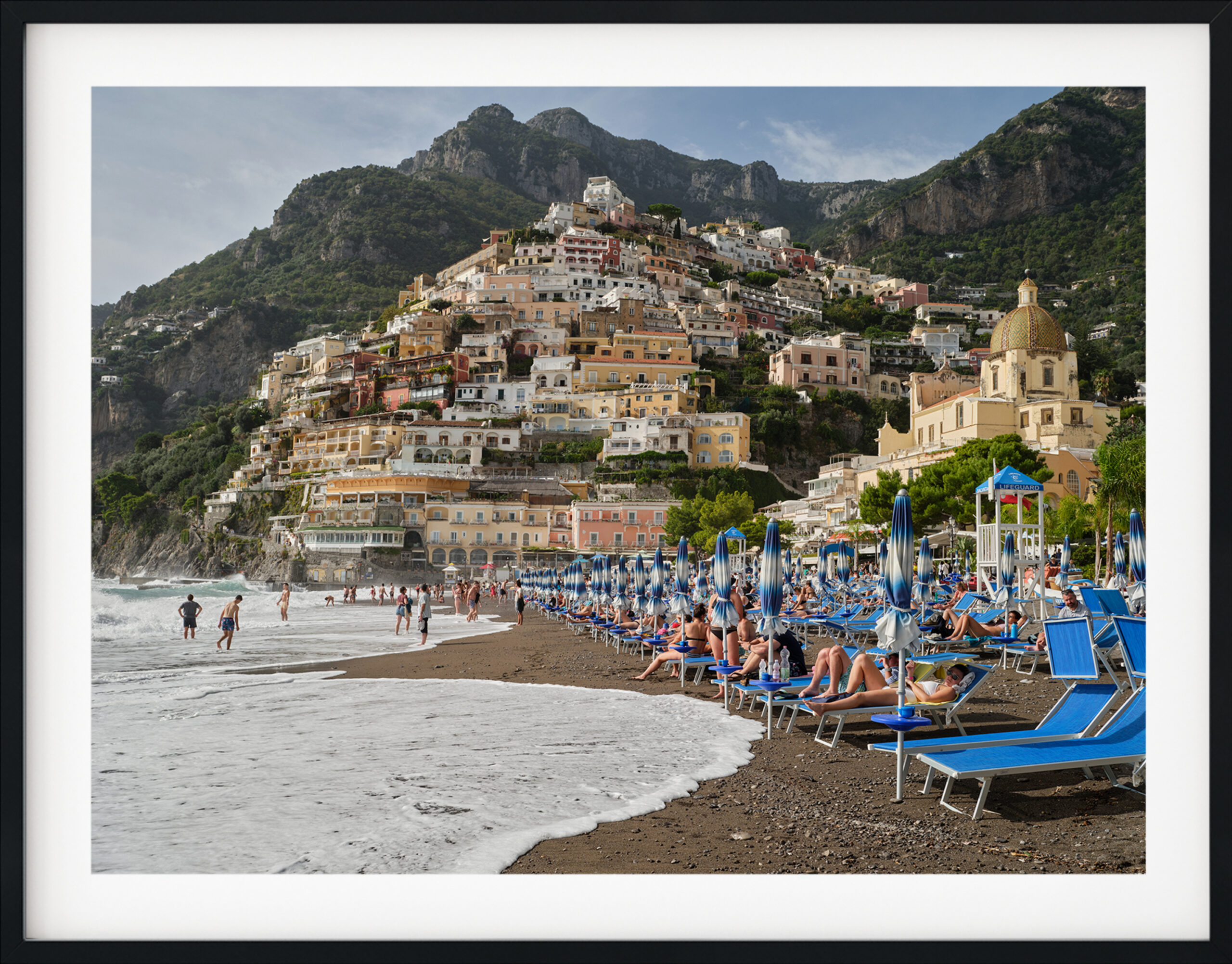 Blue Chairs and Beaches of Amalfi Coast