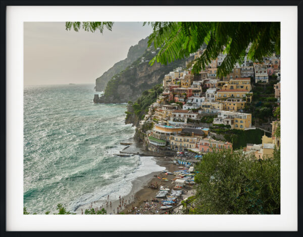 View of Amalfi Coast from the mountain, Italy