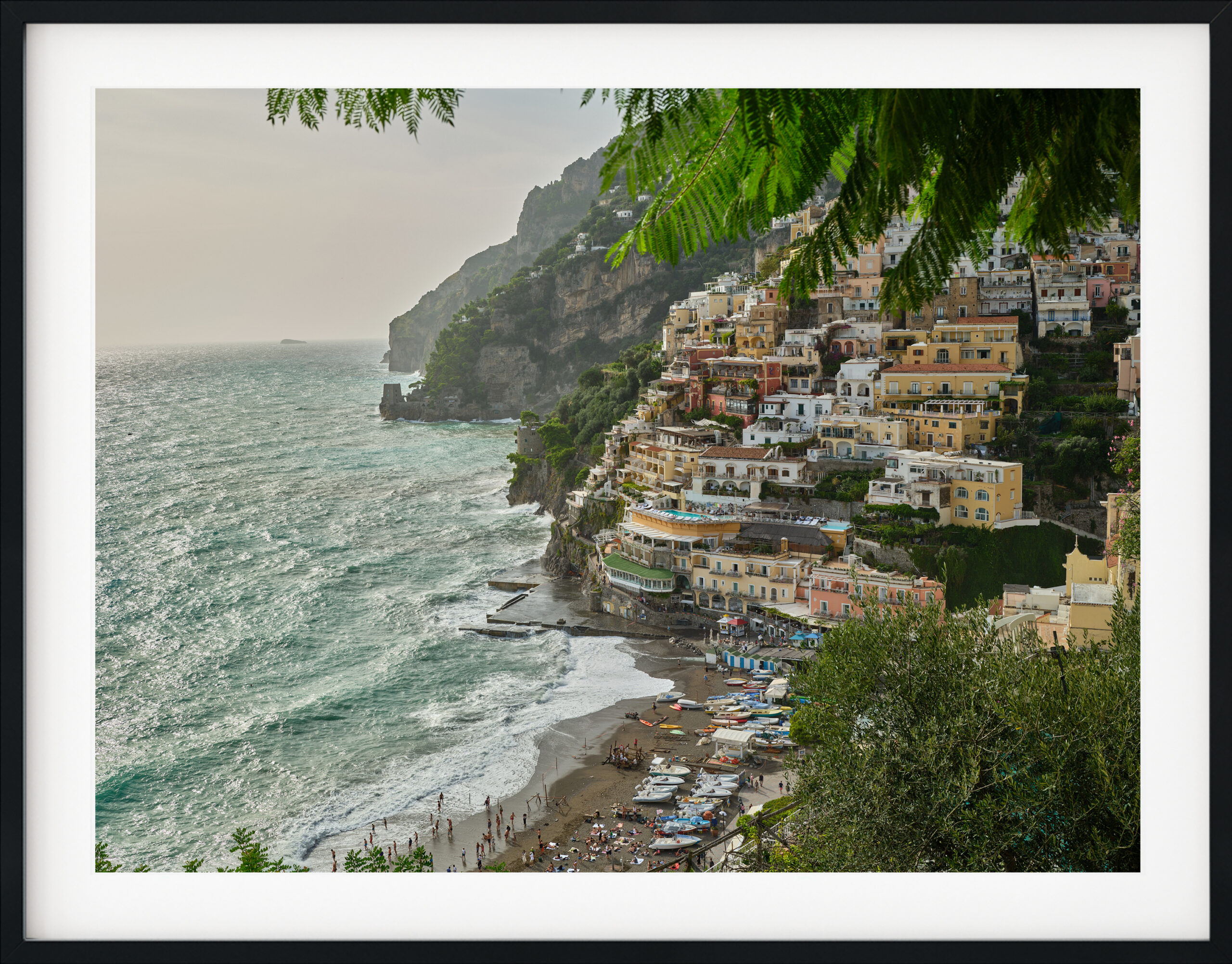 View of Amalfi Coast from the mountain, Italy