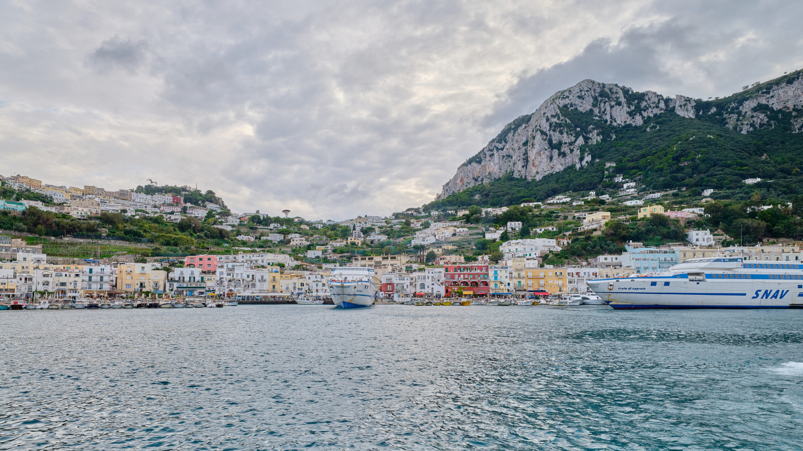 Panoramic view of Capri, Italy