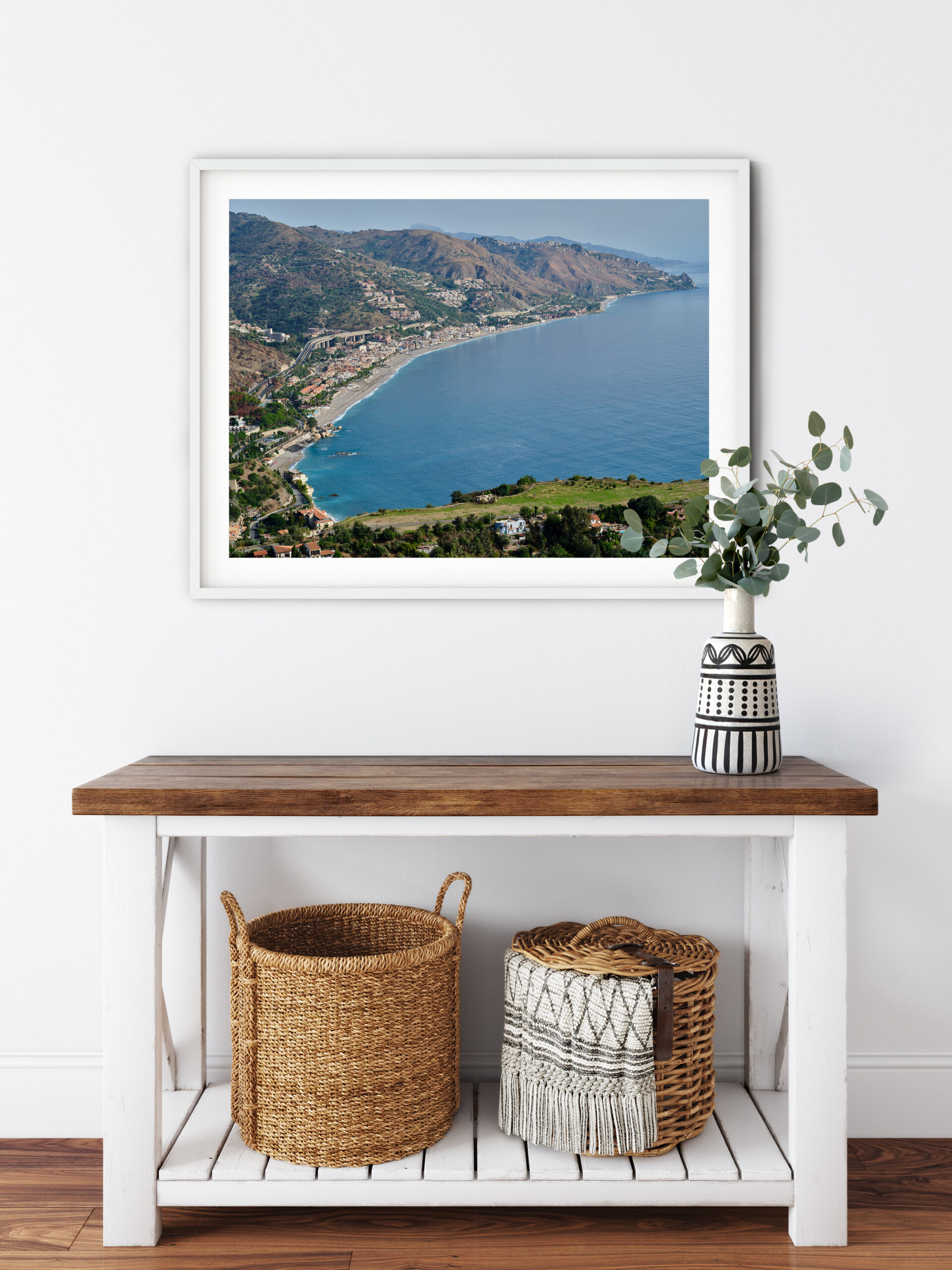 View of Taomina Etna from a mountain, Sicily, Italy - Image 4