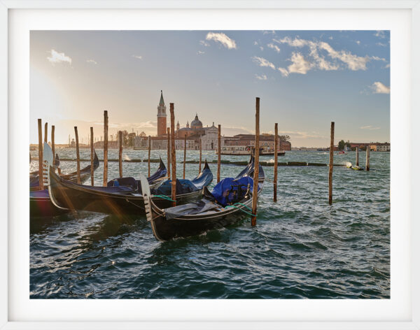 Pier and Boats of Veneza, Venice, Italy